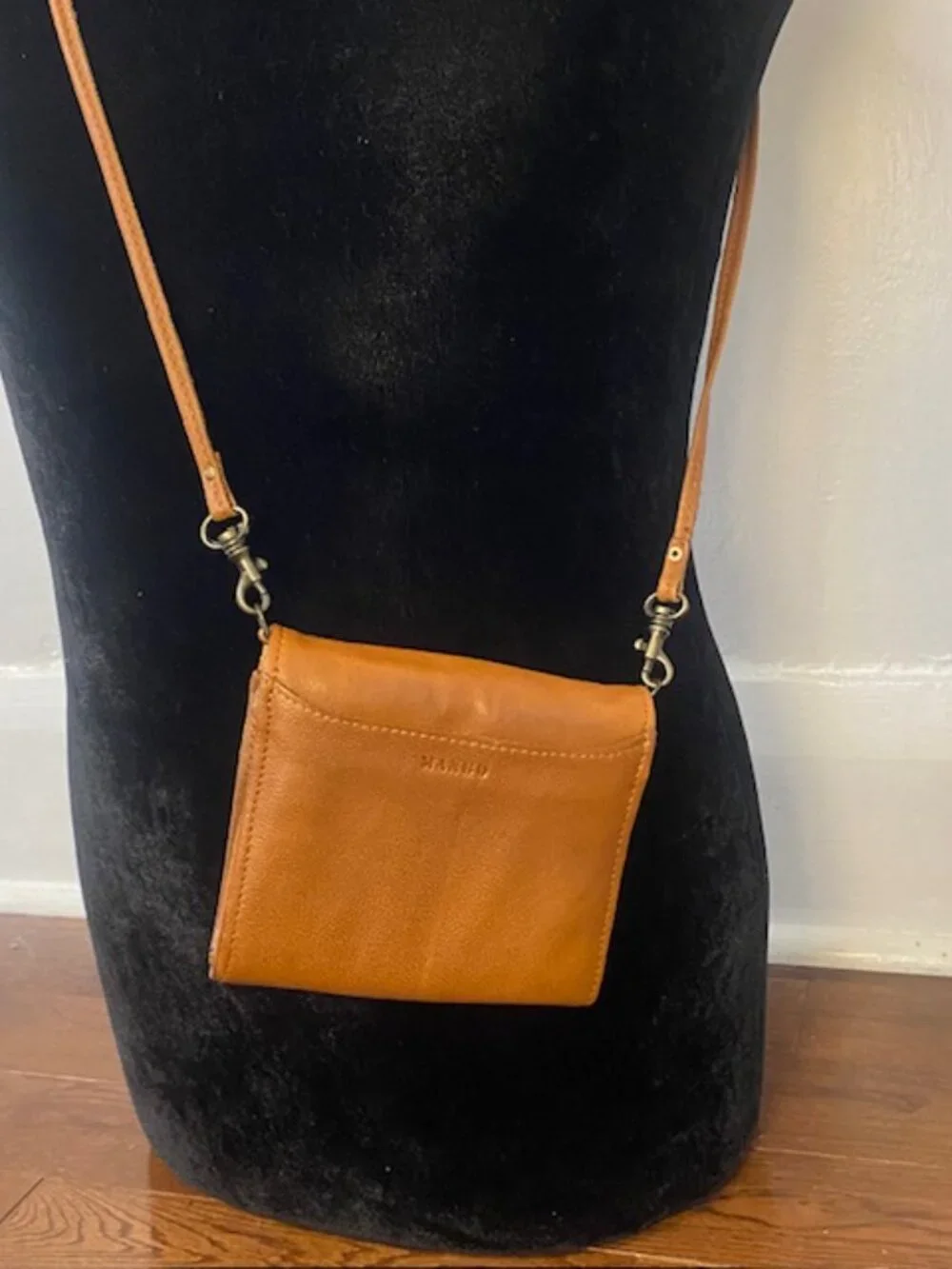 Mango Leather Brown Purse/ Wallet Cross Body Bag - Picture 6 of 16